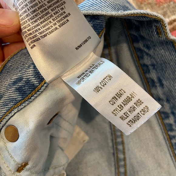 AGOLDE Riley High Rise Crop - 27 - Picture 4 of 5